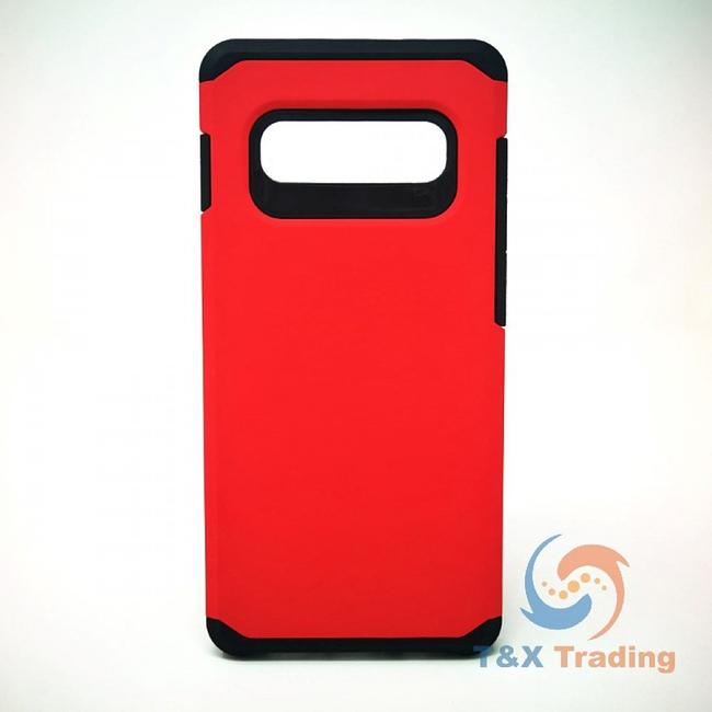 Samsung Galaxy S10 Plus - Silicone With Hard Back Cover Case