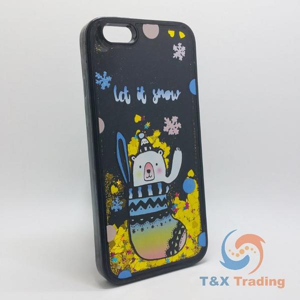 Apple iPhone 6 / 6S - Black Water Liquid Case with Design