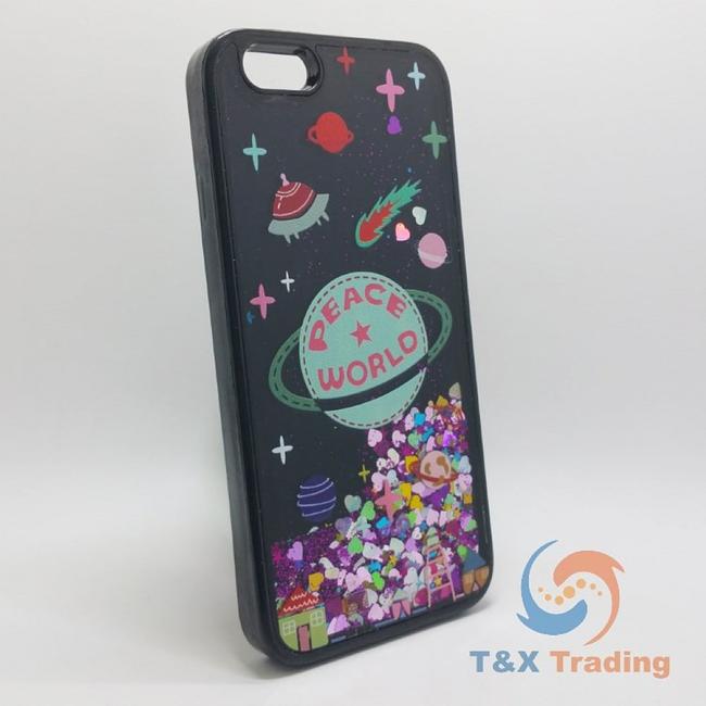 Apple iPhone 6 / 6S - Black Water Liquid Case with Design