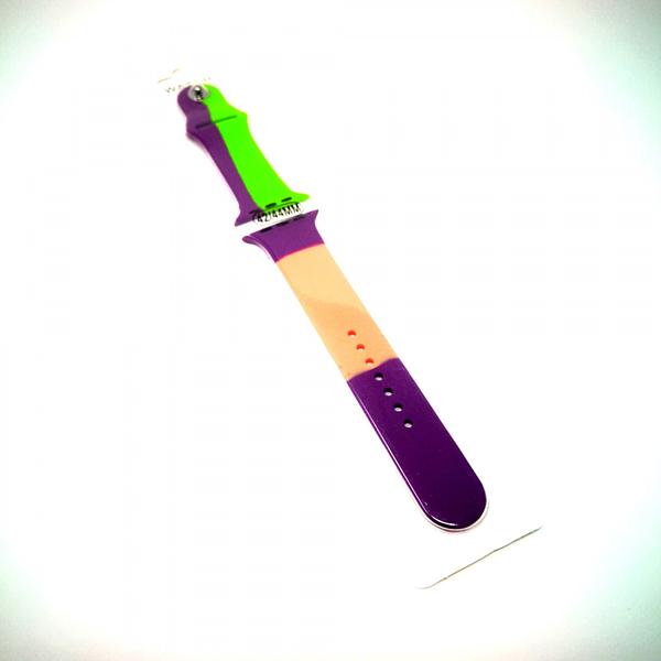 Apple iWatch 42mm / 44mm / 45mm / 49mm / 46mm ( Series 10 ) - Smart Watch COLOR Series Silicone Band  Strap  (Mix Colors)