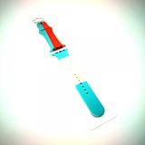 Apple iWatch 42mm / 44mm / 45mm / 49mm / 46mm ( Series 10 ) - Smart Watch COLOR Series Silicone Band  Strap  (Mix Colors)