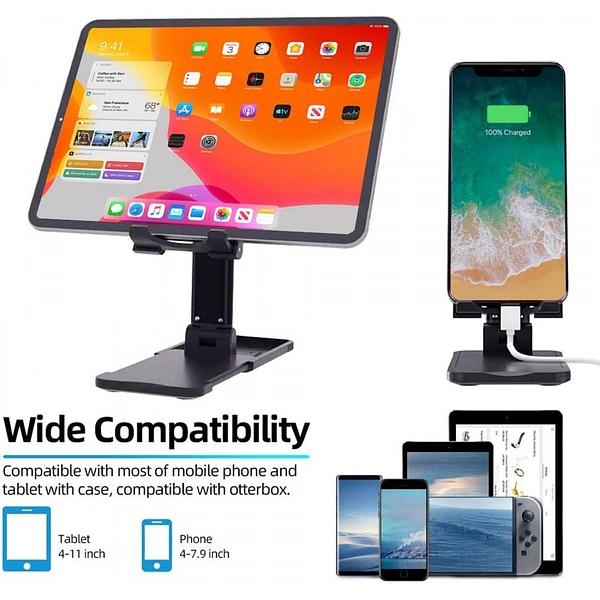 Universal Holder - Lifting Folding Phone and Tablet Holder to Desktop with Adjustable Height (Mix Colors)