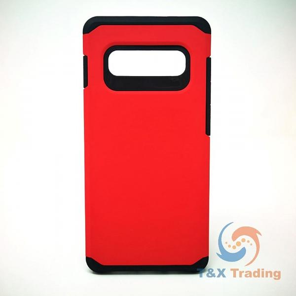 Samsung Galaxy S10 - Silicone With Hard Back Cover Case