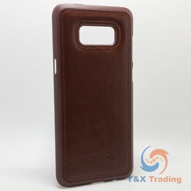 Samsung Galaxy S8 - Leather Coated Silicone Hard Case