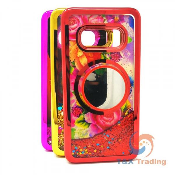 Samsung S10e / S10 Lite -  Water Liquid Case with Pop Socket Mirror