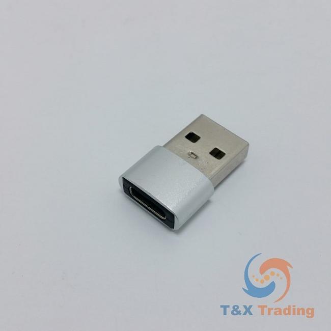 USB Type C Female to USB Male OTG Adapter