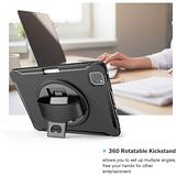 Apple iPad Pro 11" 1st / 2nd Gen / 3rd Gen / 4th Gen - Heavy Duty Shockproof Rotatable Case with Kickstand