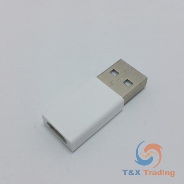 USB Type C Female to USB Male OTG Adapter (Full Size)