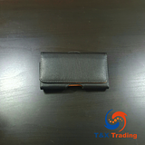 Leather Holster Pouch For Cell Phone with Belt Clip and Magnetic Closing