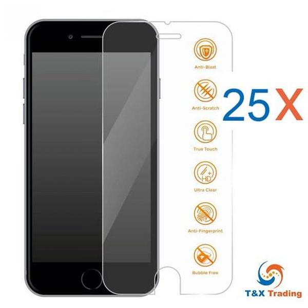 Apple iPhone 6 Plus / 6S Plus  / 7 Plus / 8 Plus Bulk (25Pcs) Tempered Glass Screen Protector