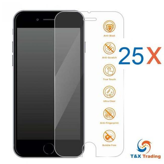 Apple iPhone 6 Plus / 6S Plus  / 7 Plus / 8 Plus Bulk (25Pcs) Tempered Glass Screen Protector