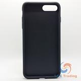 Apple iPhone 7 Plus / 8 Plus - WUW Black Fabric Coated Hard Case
