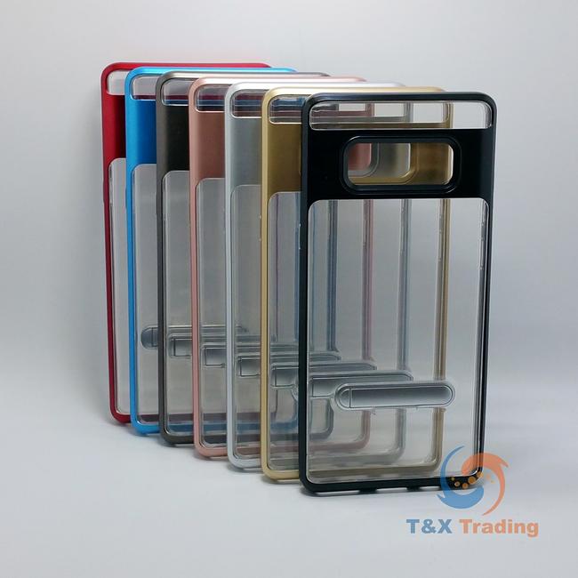 Samsung Galaxy Note 8 - Aluminum Bumper Frame Case with Kickstand