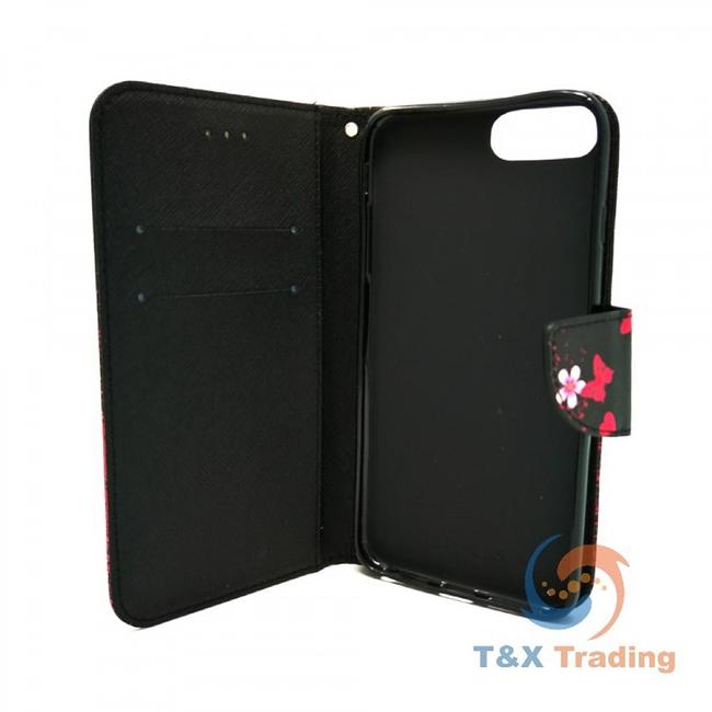 Apple iPhone 6+ / 6S+ / 7+ / 8 Plus - Book Style Wallet Case with Design