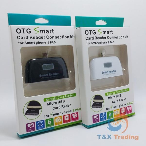 OTG - 4 in 1 Smart Card Reader Connection Kit Micro USB Adapter
