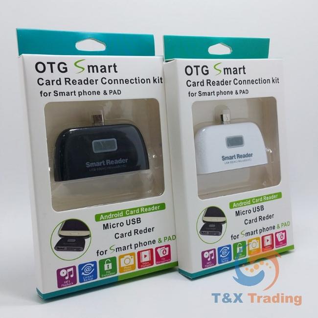 OTG - 4 in 1 Smart Card Reader Connection Kit Micro USB Adapter