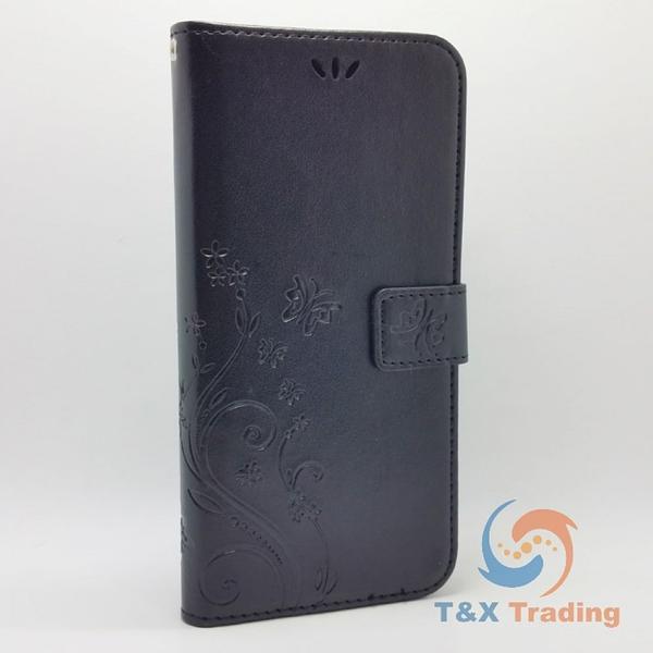 Samsung Galaxy S8 Plus - Butterfly Book Style Wallet Case with Strap