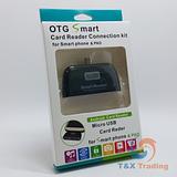 OTG - 4 in 1 Smart Card Reader Connection Kit Micro USB Adapter