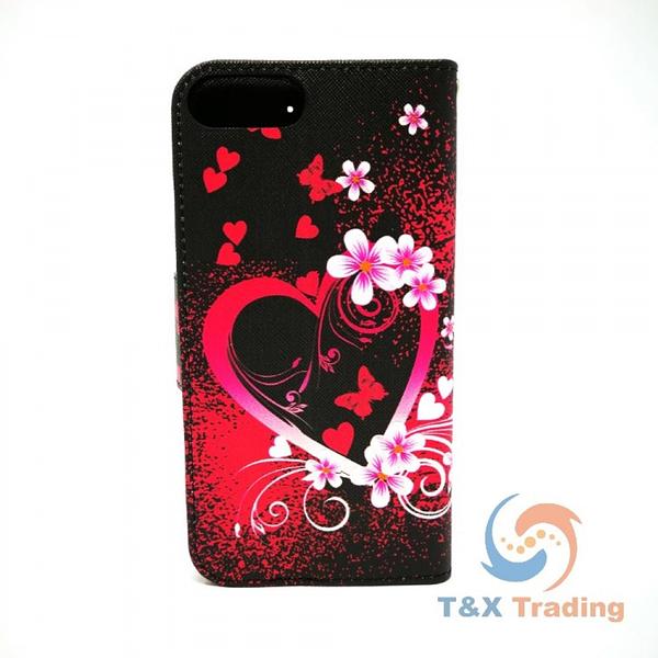 Apple iPhone 6+ / 6S+ / 7+ / 8 Plus - Book Style Wallet Case with Design