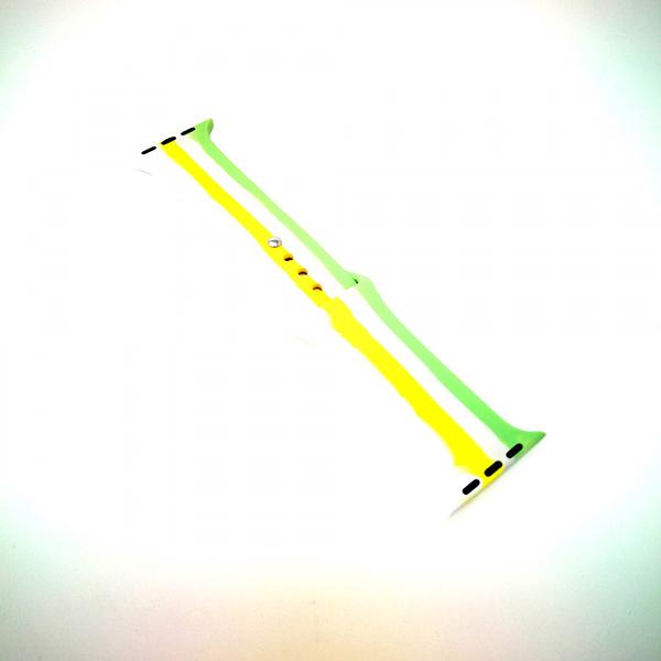 Apple iWatch 38mm / 40mm / 41mm / 42mm ( Series 10 ) - Smart Watch COLOR Series Silicone Band  Strap  (Mix Colors)