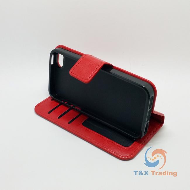 Apple iPhone 5C - Book Style Wallet Case with Strap