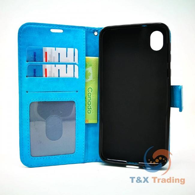 Motorola Moto E6 - Book Style Wallet Case With Strap