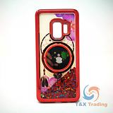 Samsung S9 -  Water Liquid Case with Pop Socket Mirror