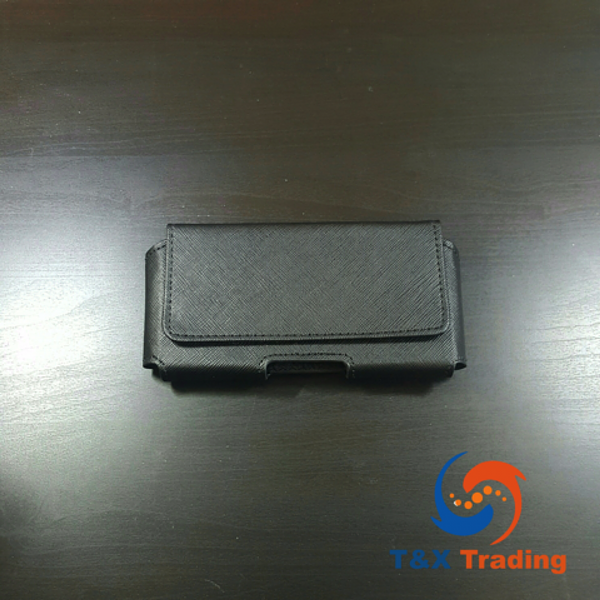 Leather Holster Pouch For Cell Phone with Belt Clip and Magnetic Closing