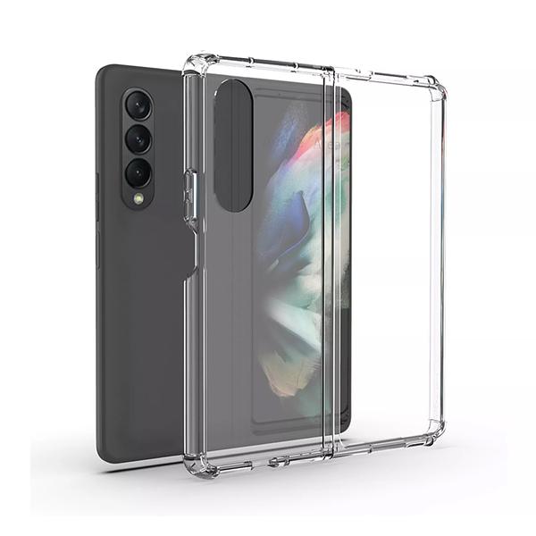 Samsung Galaxy Z Fold 3 - Reinforced Corners Silicone Clear Phone Case