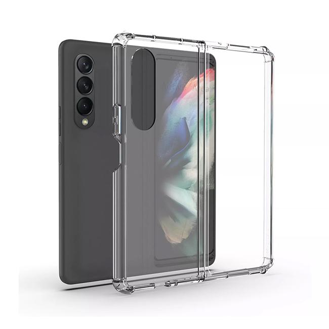 Samsung Galaxy Z Fold 3 - Reinforced Corners Silicone Clear Phone Case