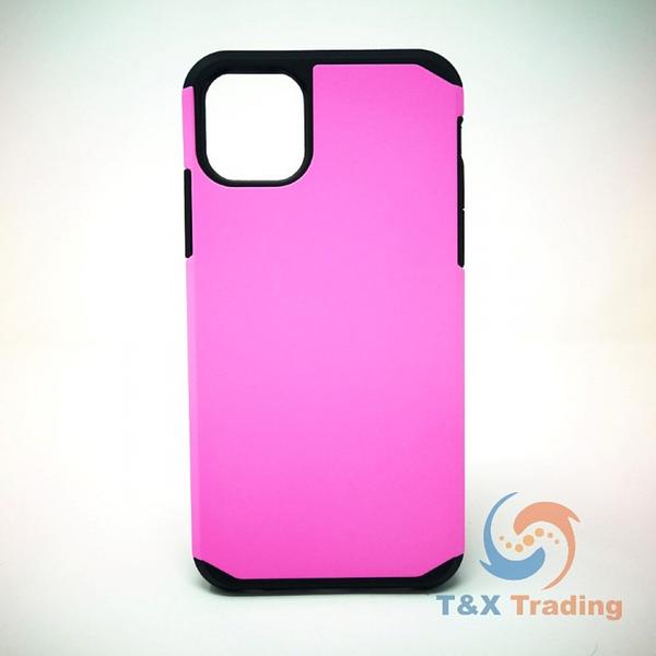 Apple iPhone 11 Pro Max - Silicone With Hard Back Cover Case
