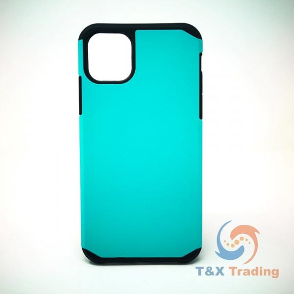 Apple iPhone 11 Pro Max - Silicone With Hard Back Cover Case