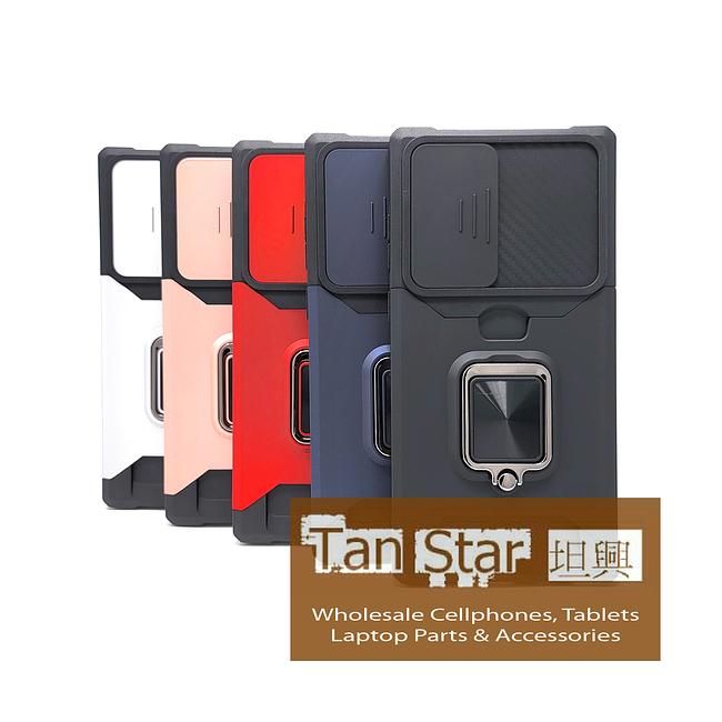 Samsung Galaxy S25 Ultra - Secure Card Holder Magnet Enabled Case with Ring Kickstand