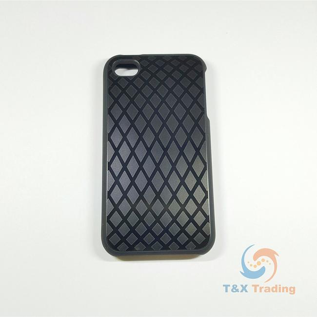 Apple iPhone 4 / 4S - Ideal-Case Rubber Rim Checker Edition Metallic Case