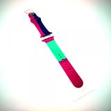 Apple iWatch 42mm / 44mm / 45mm / 49mm / 46mm ( Series 10 ) - Smart Watch COLOR Series Silicone Band  Strap  (Mix Colors)