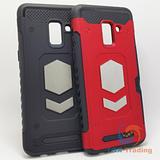 Samsung Galaxy A8 Plus 2018 - Magnet Enabled Badge with Credit Card Holder Case