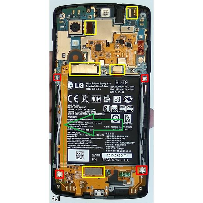 Antenna flex white for LG Nexus 5 D820 D821
