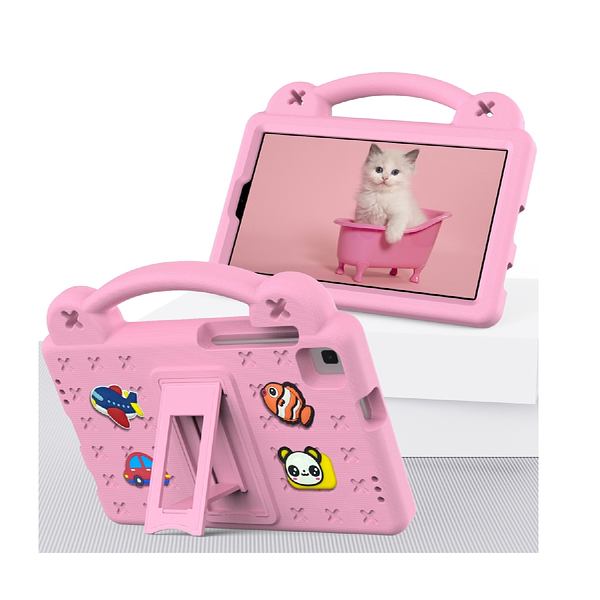Samsung Galaxy Tab A8 10.5" 2021 - Kids Heavy Duty Shockproof Case with Removable Dolls and Kickstand (X200)