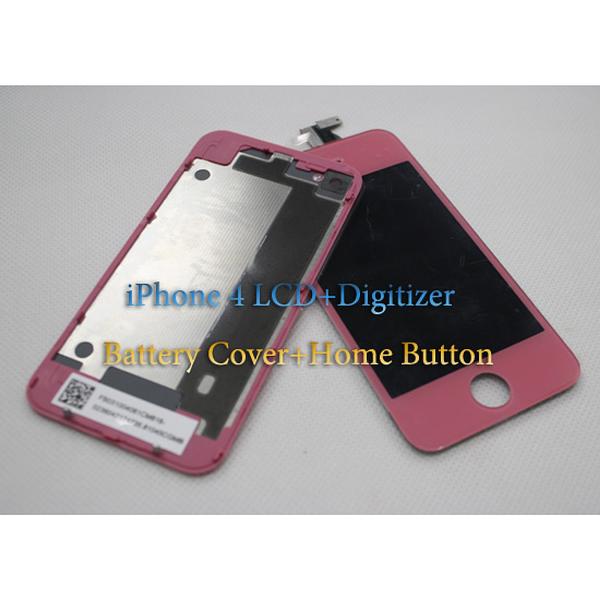 LCD digitizer assembly for iphone 4S home button back cover full set