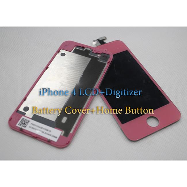 LCD digitizer assembly for iphone 4S home button back cover full set