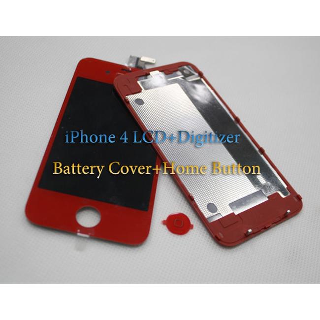 LCD digitizer assembly for iphone 4S home button back cover full set