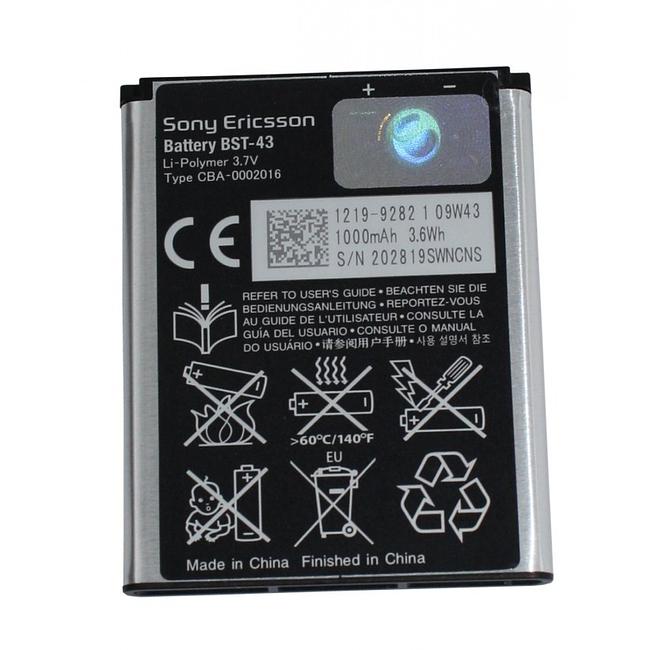Replacement battery for Sony Ericsson U100i J10 WT13i CK15i J20