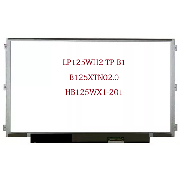 12.5" Laptop LCD Screen 30 Pins with side Brackets LP125WH2 TP B1 HB125WX1-201 B125XTN02.0