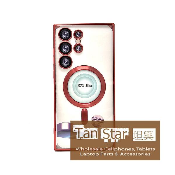 Samsung Galaxy S22 - Chrome Edge Magnet RING Silicone Case