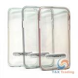 Apple iPhone 11 Pro Max - TanStar Aluminum Bumper Frame Case with Kickstand
