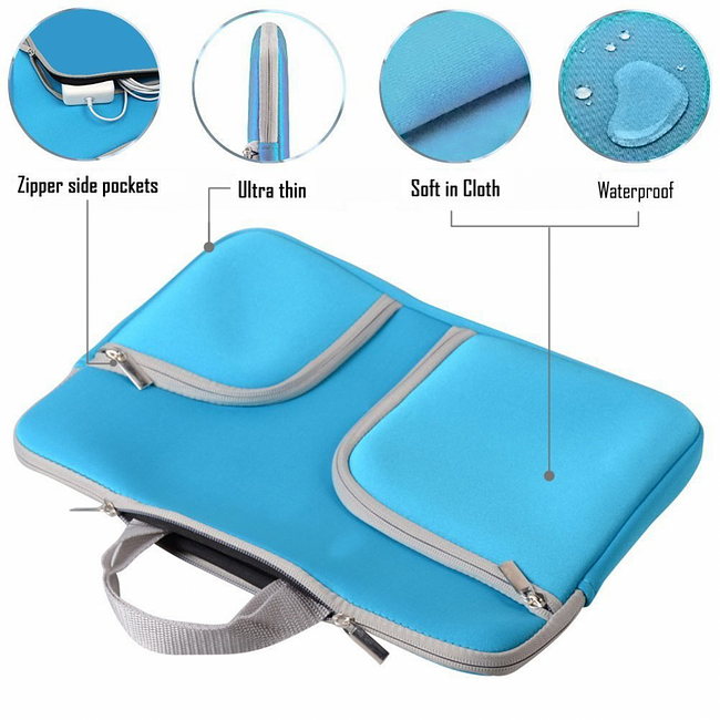 Laptop Sleeve Case 13.6 inch - Water Resistant Protective Bag
