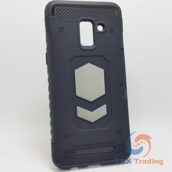 Samsung Galaxy A8 Plus 2018 - Magnet Enabled Badge with Credit Card Holder Case