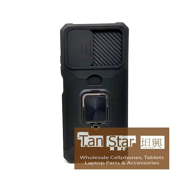 Motorola Moto G Power 2024 - Secure Card Holder Magnet Enabled Case with Ring Kickstand