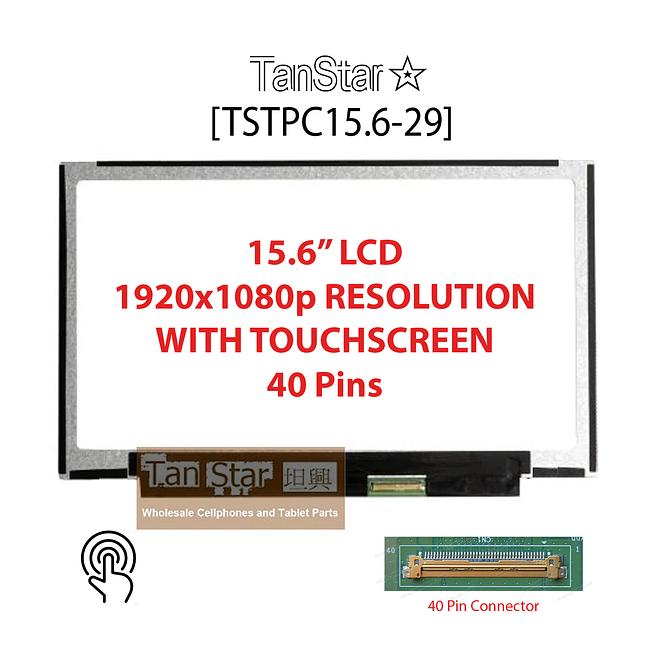 15.6" Laptop LCD Screen + Touch Screen 1920x1080p 40 pins [TSTPC15.6-29]