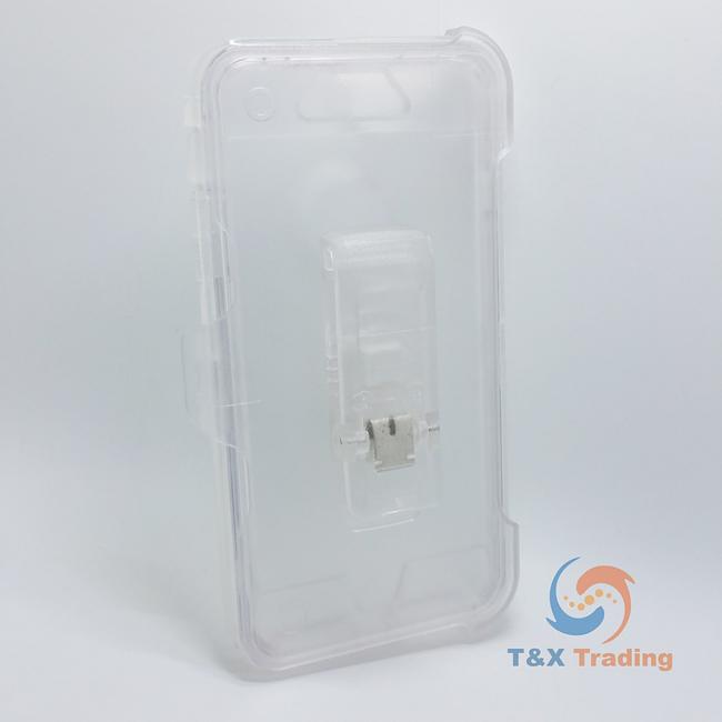 Apple iPhone 6 / 6S / 7 / 8 / SE 2020 / SE 2022 - Transparent Fashion Defender Case with Belt Clip